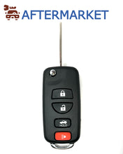 Load image into Gallery viewer, Nissan 4 Button Flip Key Shell DA34, Aftermarket