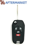 Nissan 4 button, Flip key Shell, DA34 -Aftermarket