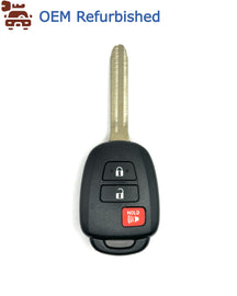 Toyota 3 Button Remote Head Key HYQ12BDM 315MHz, OEM(Refurbished)