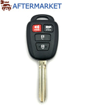 Cargar imagen en el visor de la galería, Toyota 4 Button Remote Head Key Shell ﻿TR47, Aftermarket