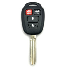 Load image into Gallery viewer, Toyota 4 Button Remote Head key HYQ12BEL 315 MHz, Aftermarket