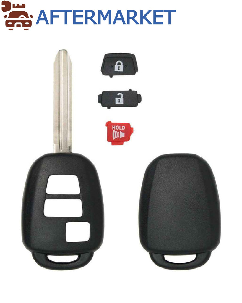 Toyota 3 Button Remote Head Key Shell TR47, Aftermarket